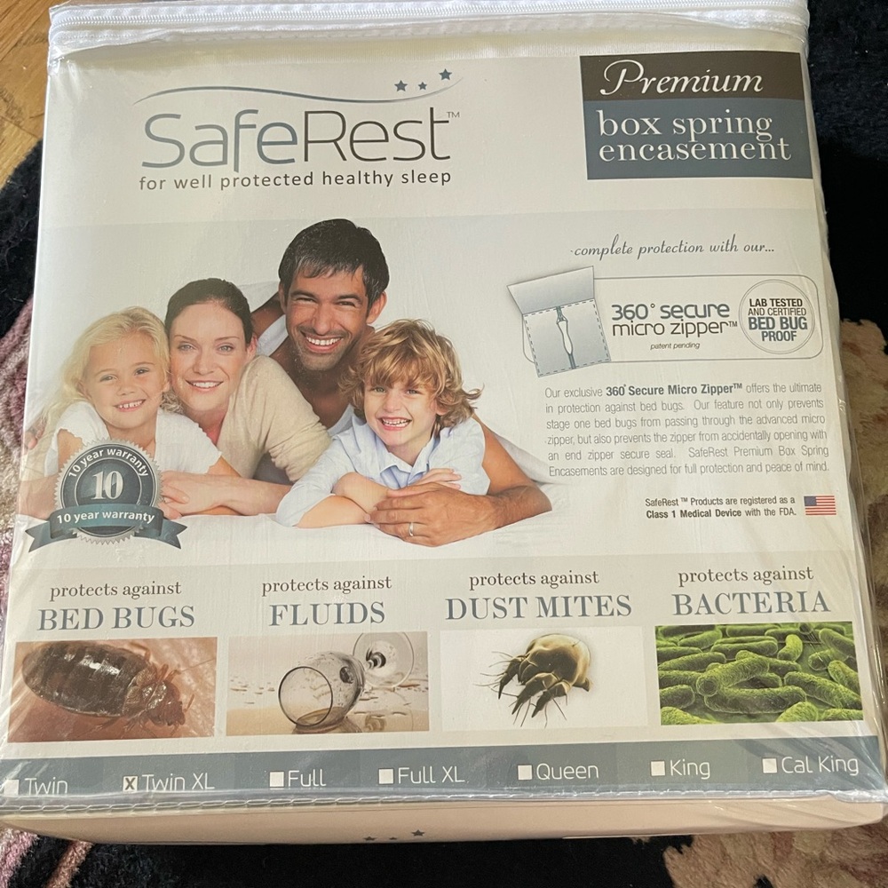 SafeRest premium boxspring and encasement TWIN XL